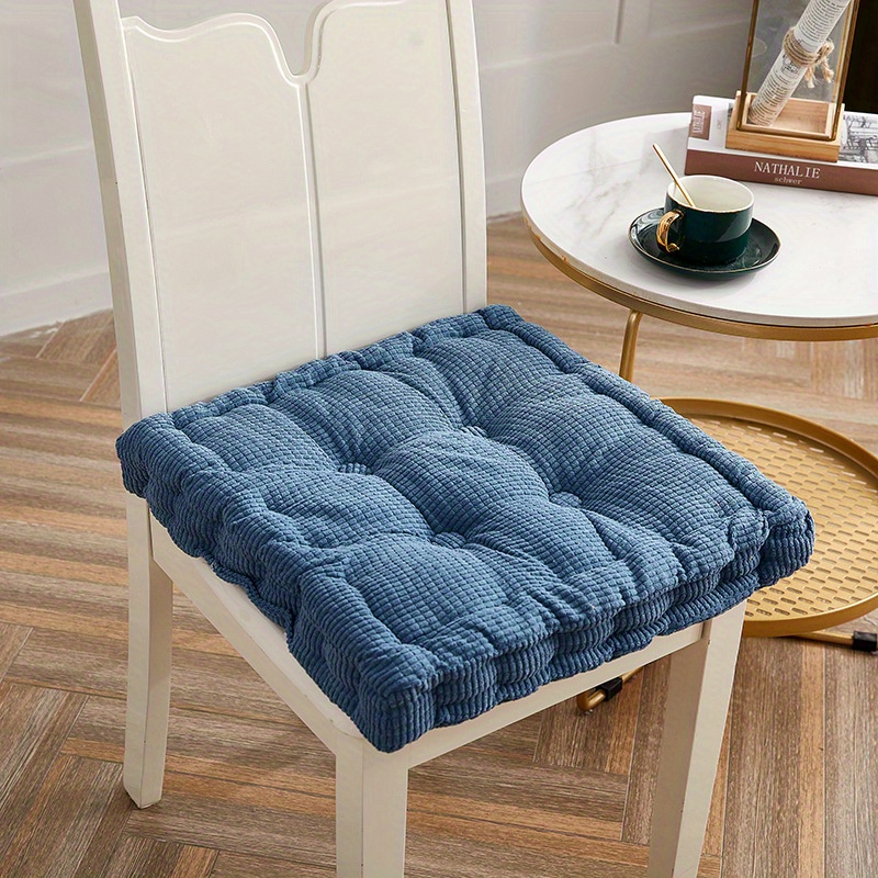 Thicken Soft Chair Cushion Lumbar Pad Square Cotton Tatami Seat Cushion  with Tie Non Slip Seat Pad Cover Back Cushion for Car Home Office Dining  Room