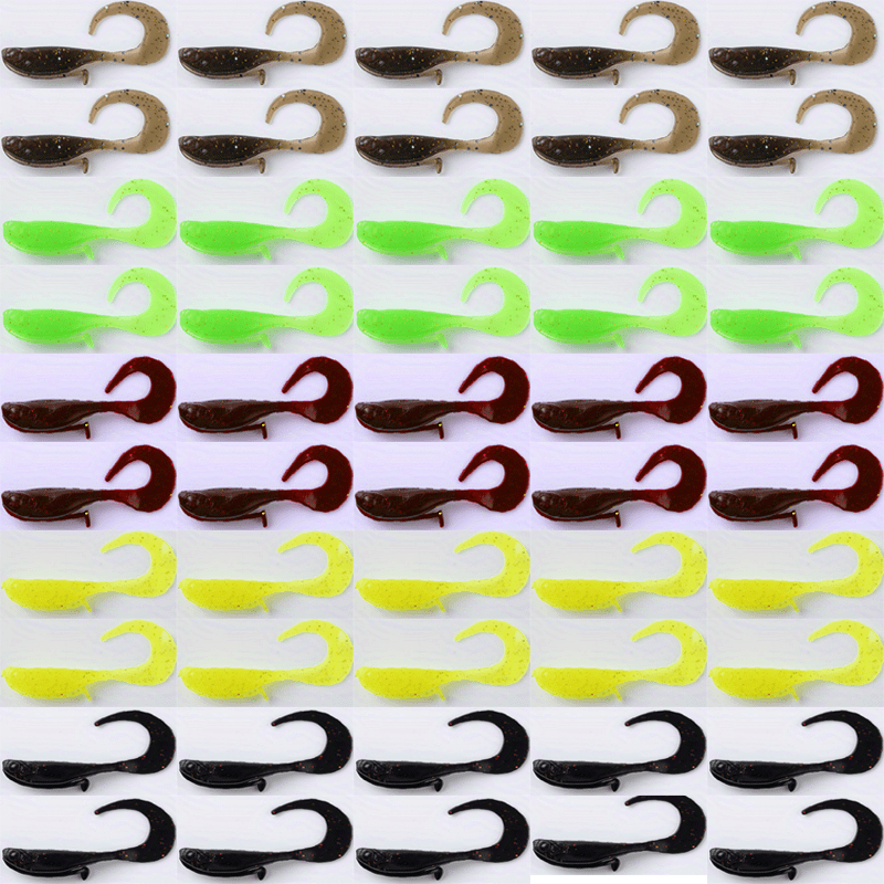 Acrylic Soft Bait Lure Fish Shaped Small Twister Tail Lure - Temu Canada