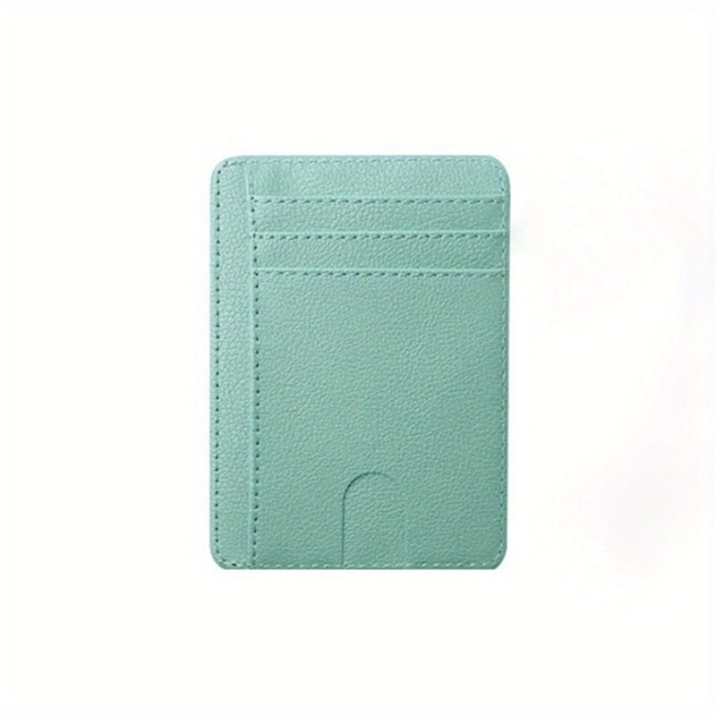 Cyanb Slim Leather Credit Card Case Holder Front Pocket Wallet