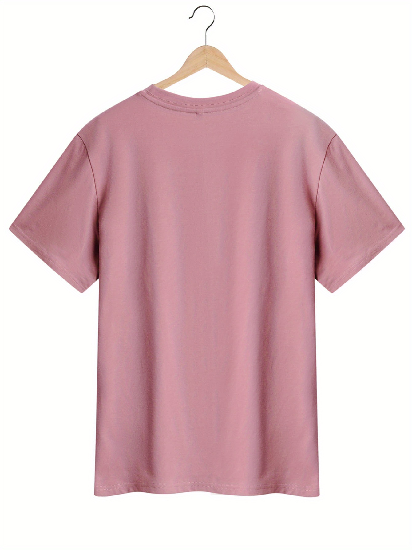 [3 Packs Crew Neck T-Shirt] 3 Packs Letter Print Crew Neck T-Shirt, Casual Short Sleeve T-Shirt For Spring & Summer, Women's Clothing