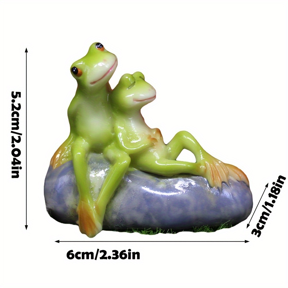 Lover Frog Decoration Garden Frog Couple Statue Romantic - Temu