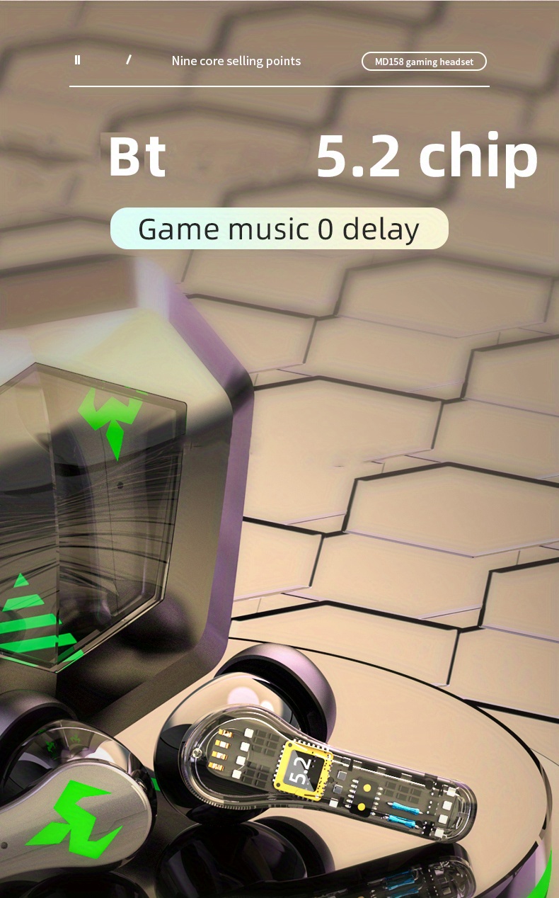 Aolon in-Ear BT Gaming Headset - Stylish Design