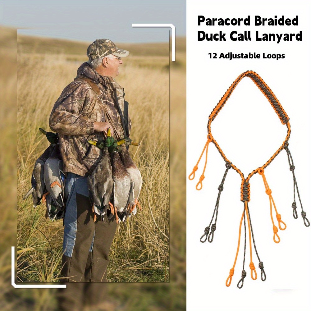 Wildfowl Whistle Duck Call Lanyard Paracord Necklace Outdoor - Temu