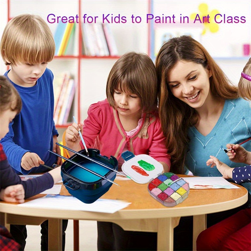 Paint Brush Holder Organizer Palette Airtight Paint Temu