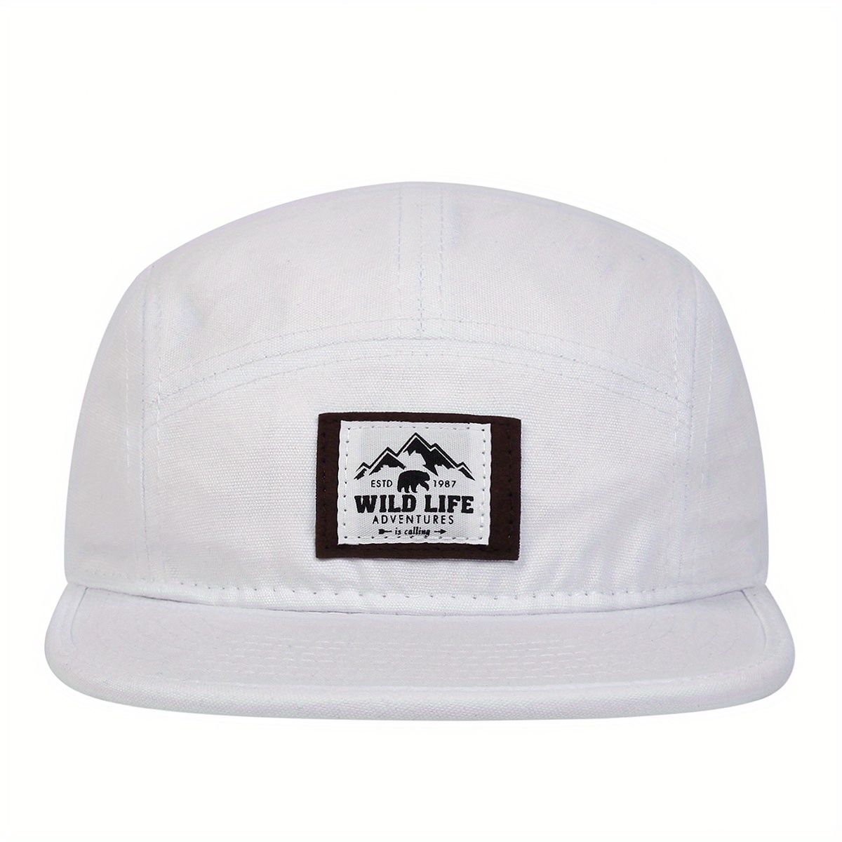 Wild Life Label Baseball Solid Color Unisex Dad Hats - Temu