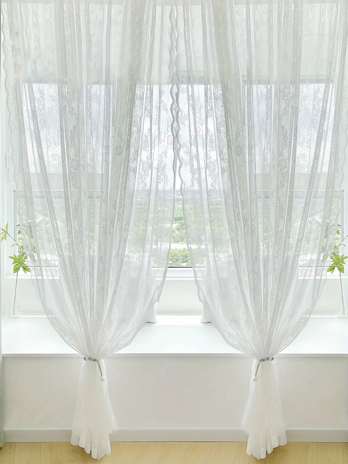 Romantic French Countryside Lace Curtain For Bedroom Living - Temu