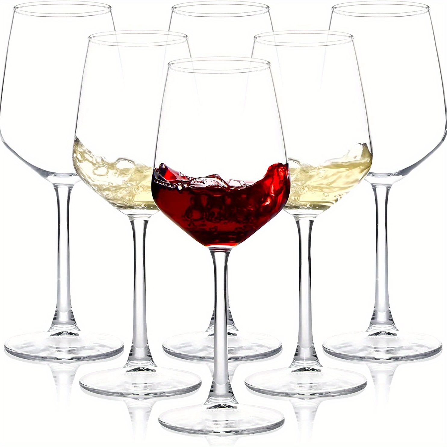 Set di 2 bicchieri da vino senza stelo, bicchieri da vino, arcobaleno,  grandi bicchieri da vino rosso o bianco, ideali come regalo per mamma