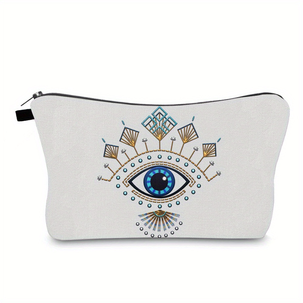 Devil's Eye Makeup Bag for Women Travel Cosmetic Purse Small Pouch