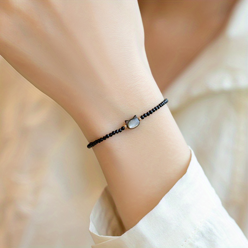 TEMU A Delicate Adjustable Bracelet Featuring A Cute Cat Design.