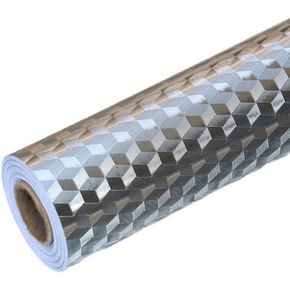 Papel de aluminio cocina pegatina autoadhesiva impermeable papel tapiz  GENERICO