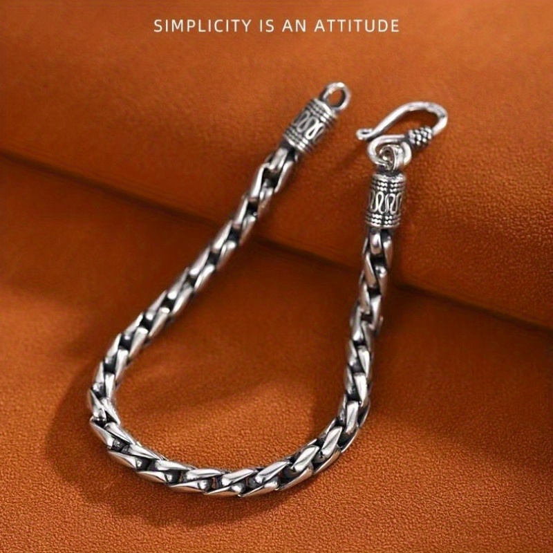 1pc Glamorous Silver Minimalist Chain Bracelet For Women For Daily