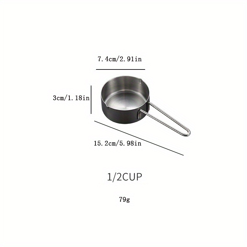 American Metalcraft 3/4 Measuring Cup, Stainless Steel