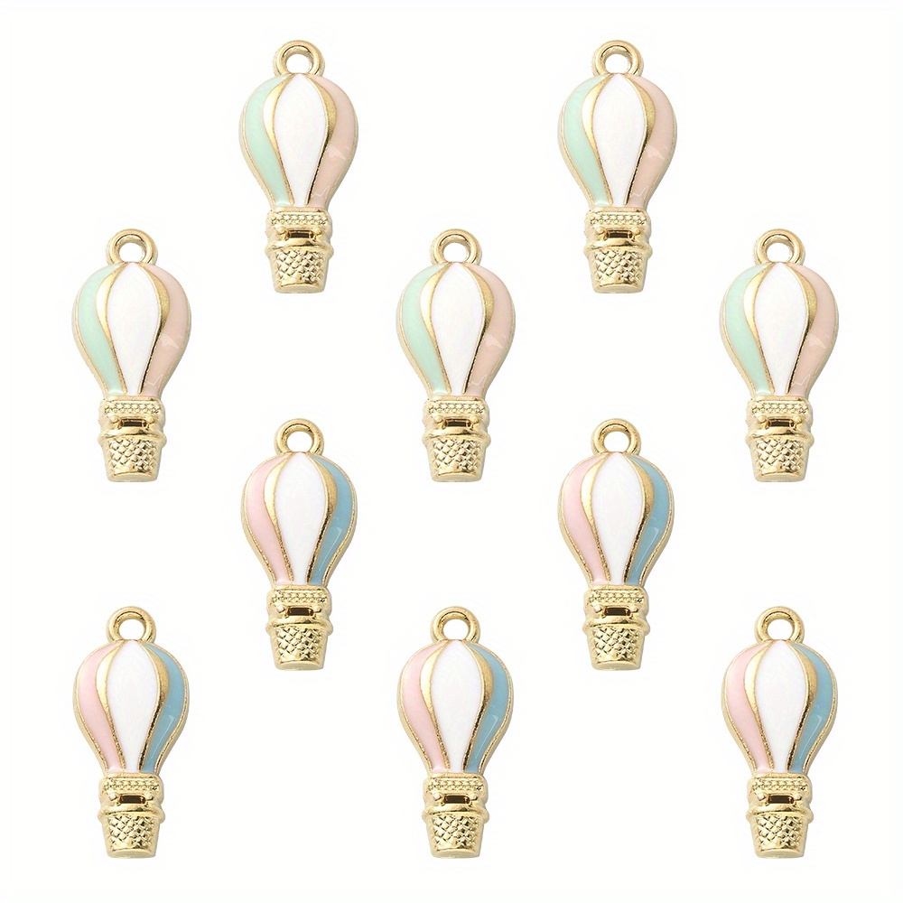Alloy Enamel Pendants, Random Mixed Styles, 10pcs, Suitable For Making Earrings, Necklaces, And Bracelets: retailer-supplied image