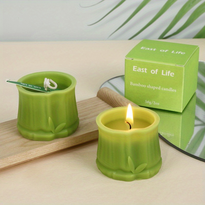 Bamboo Shape Candle Soy Wax Scented Candle Fragrance - Temu