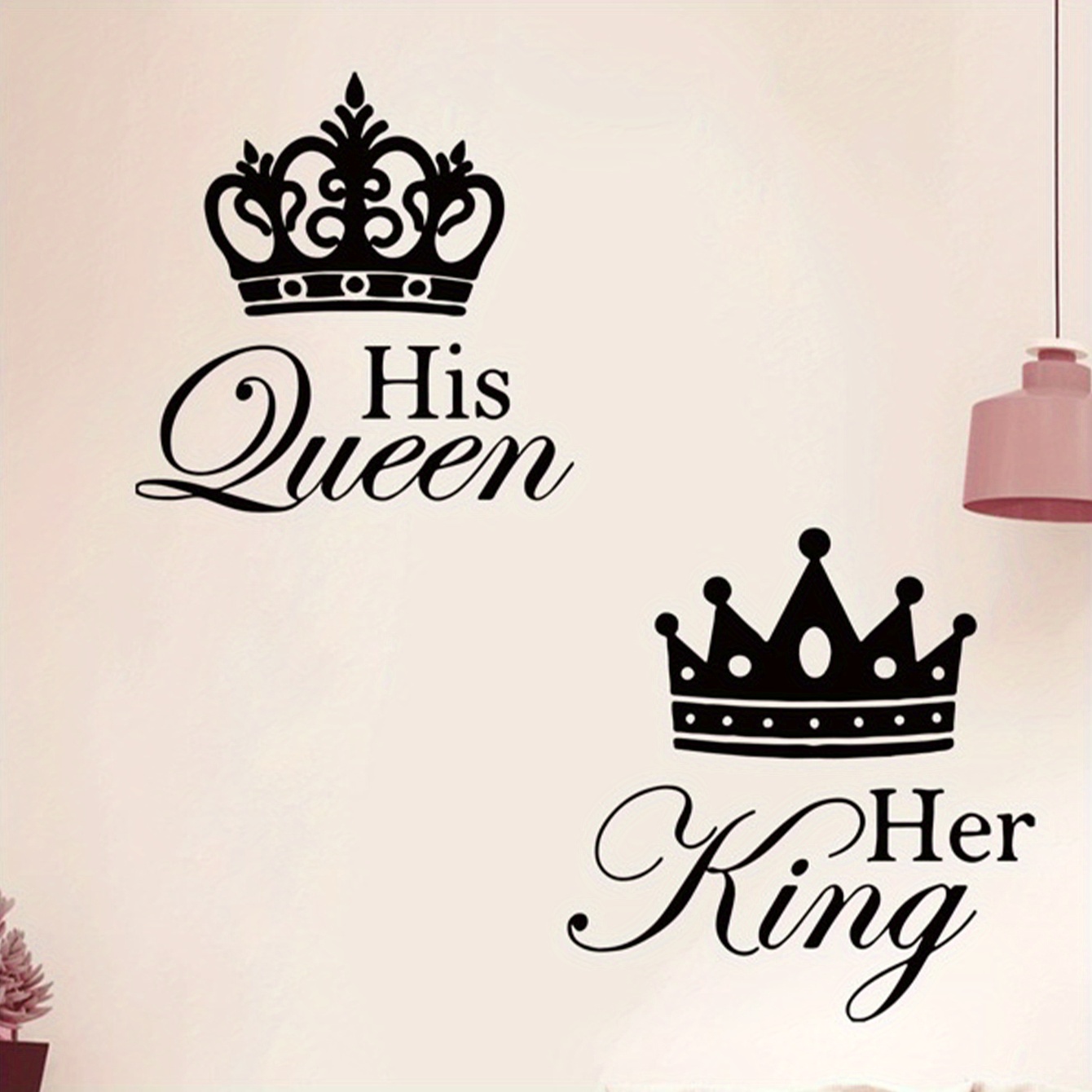 Image of Queen & Wall Decals - Removable Waterproof Vinyl Stickers For Living Room, Bedroom Decor - Accent, 13.39x23.62 Inches