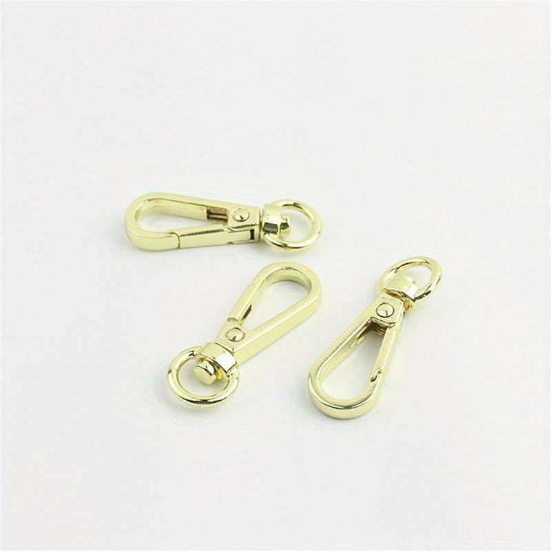 5 Pcs Metal Golden Lobster Clasps, 50mm Trigger Clips Hooks for Purse Bag Straps, Hook Key Chain Strap Hardware Accessory,Temu