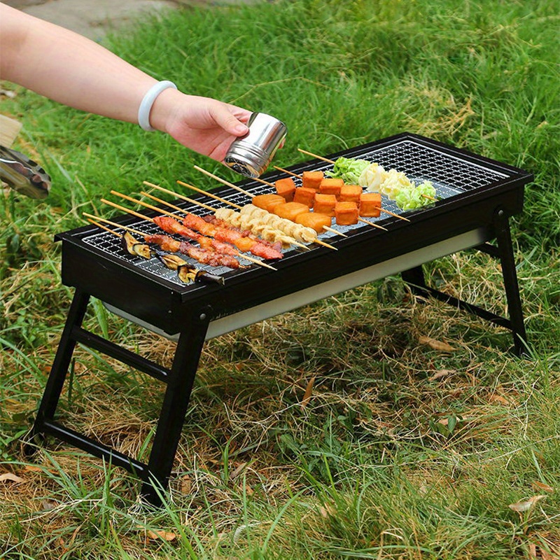 Charcoal Grill,portable Barbecue Grill Folding Bbq Grill, Foldable Barbecue  Stove Small Barbecue Grill,outdoor Grill Tools For Camping Hiking Picnics  Traveling, Outdoor Camping Picnic, Cookware Barbecue Tool Accessories - Temu
