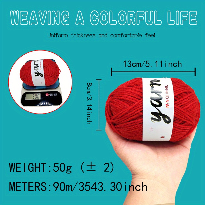 4 strand Yarn Medium thick Soft Comfortable Yarn - Temu