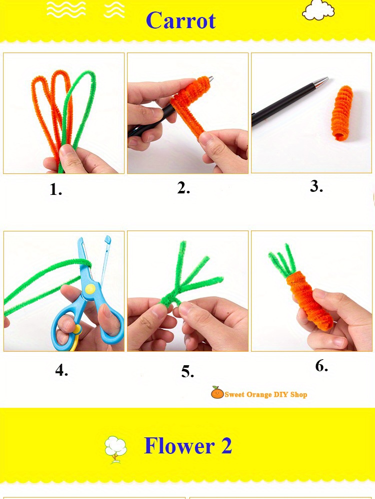 Tinsel Pipe Cleaners – Glamour Mix – Collage Collage