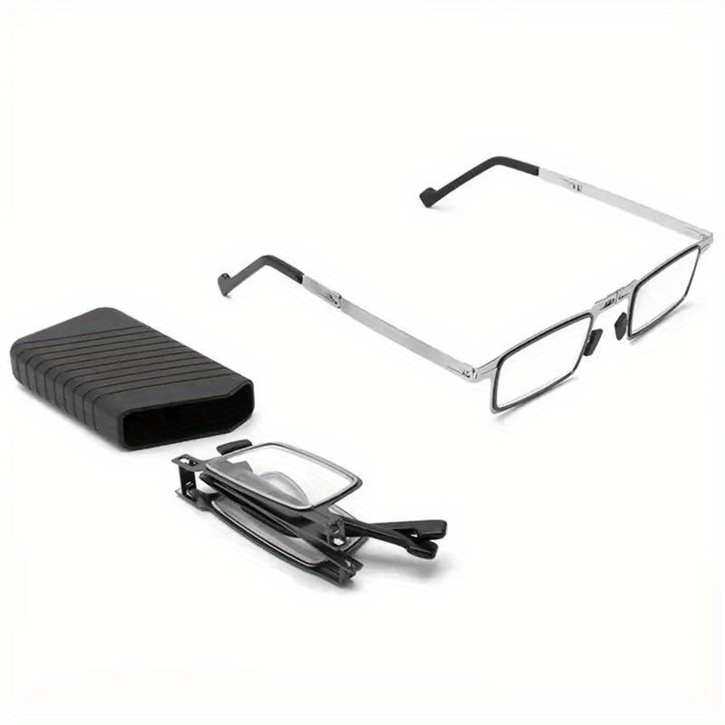 Folding Reading Glasses Classic Square Anti Eyestrain Temu