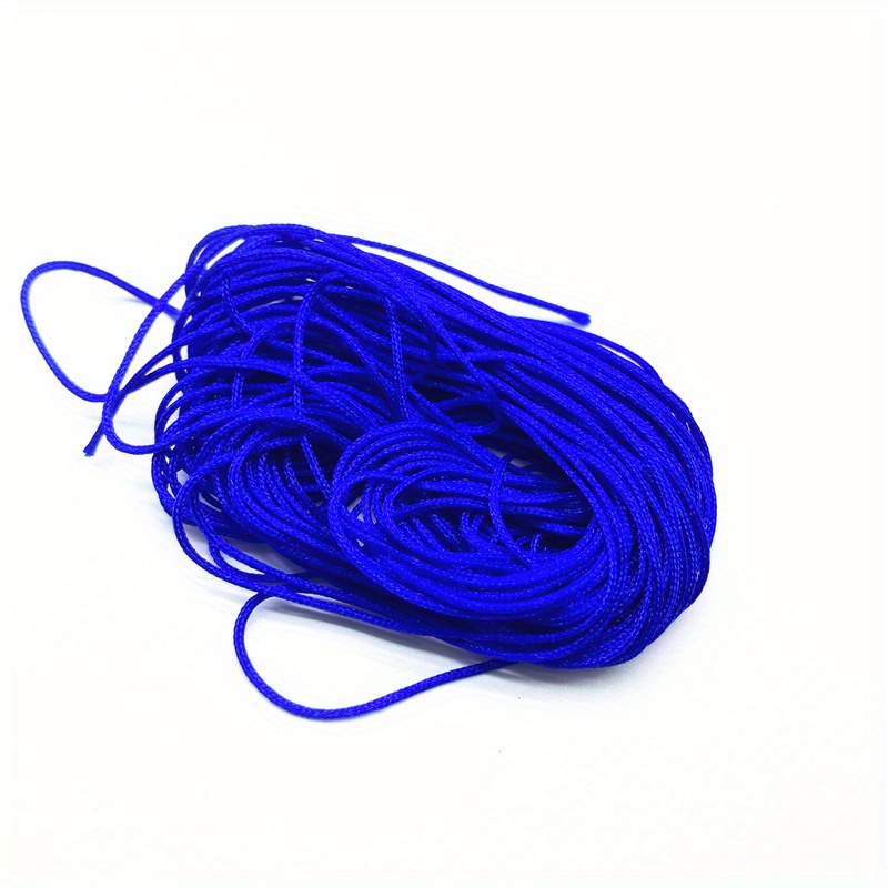 Blue Macrame Cord, .5mm, 77 Yard Spool, Nylon String for Beads