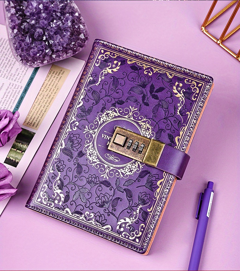 Secure Memories B6 Retro Password Book Lock Journal Temu