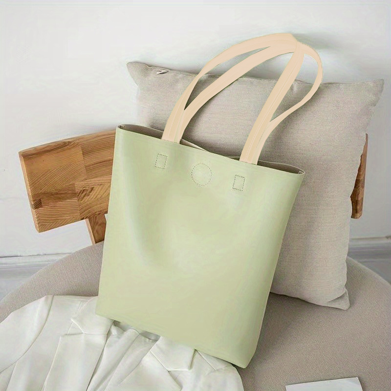 Large Capacity Tote Bag PU Leather Shoulder Bag