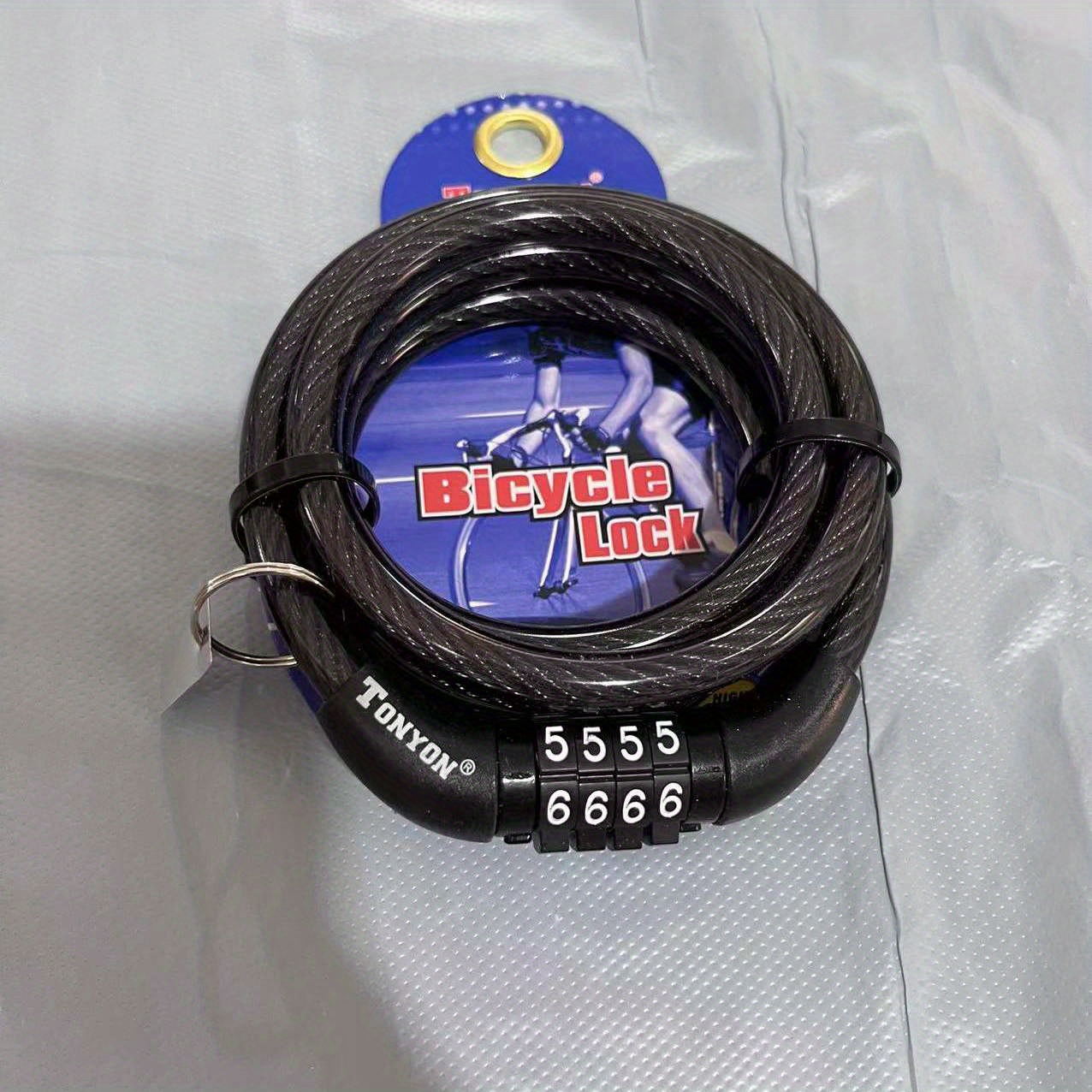 Durable Bike Lock Anti theft Steel Cable With Combination - Temu