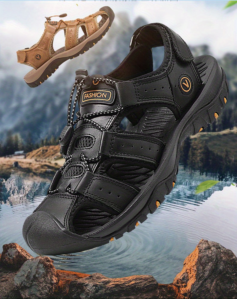 Mens Sandals Durable Non Slip Outdoor Hiking Trekking Sandals