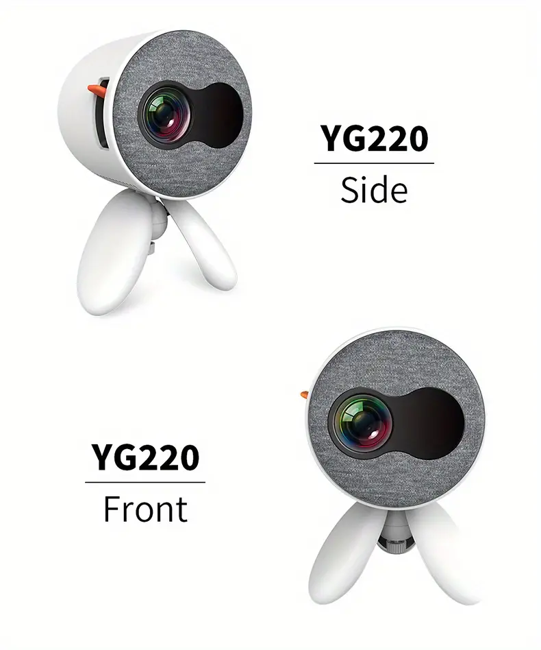 yg220 home led mini projector built in speaker smart portable childrens projector can be connected to the computer u disk set top box dvd memory cards audio and other equipment gifts boys girls children birthday students details 15