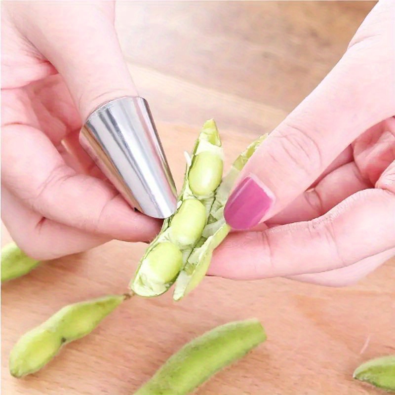 6 Pack Stainless Steel Finger Protector, Finger Guard, Chef Thumb Saver, Safe Fingertip Covers, Food Chopping Kitchen Tool for Slicing Cutting