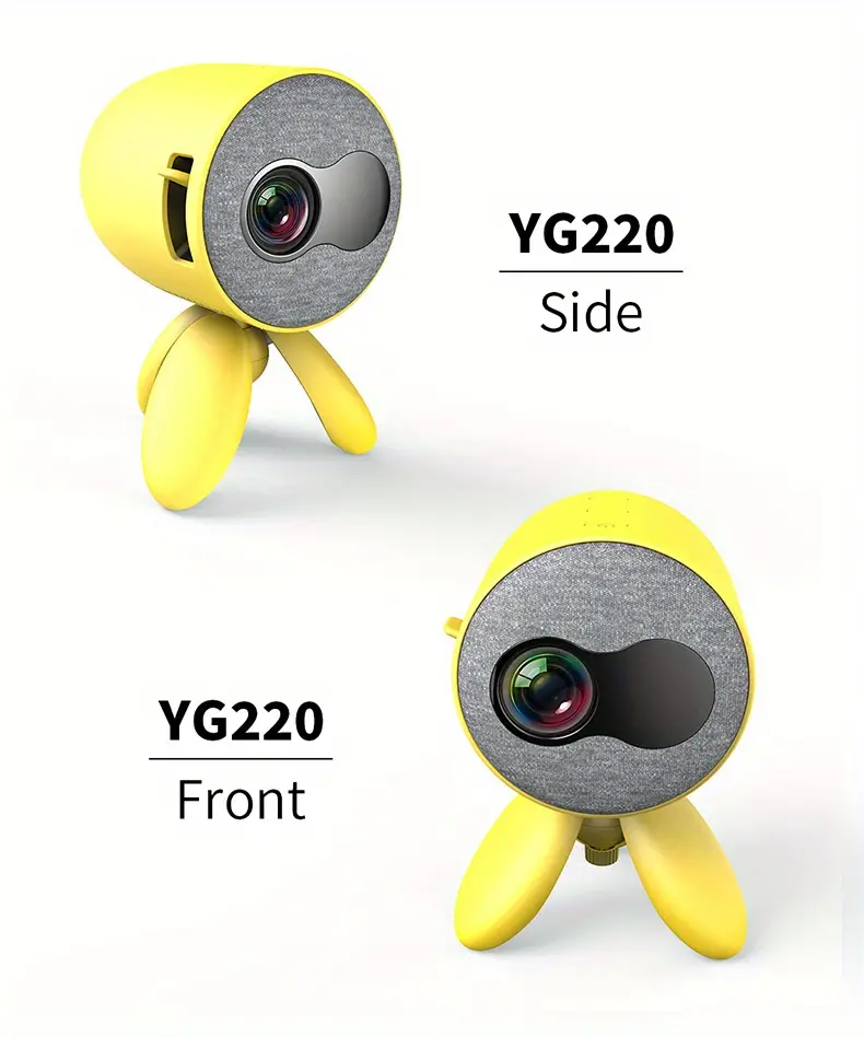 yg220 home led mini projector built in speaker smart portable childrens projector can be connected to the computer u disk set top box dvd memory cards audio and other equipment gifts boys girls children birthday students details 13