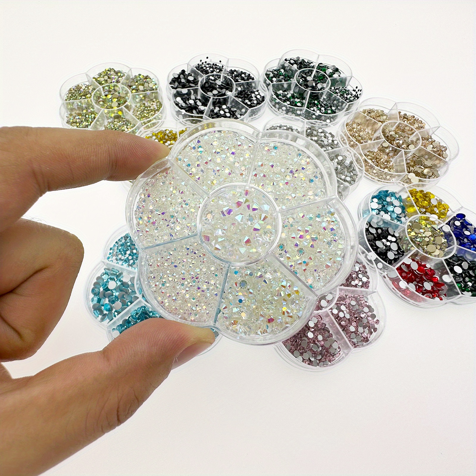 4320 diamantes de imitación SS10 con parte trasera plana para manualidades,  cristales de vidrio a granel, gemas para manualidades, joyas, diamantes de