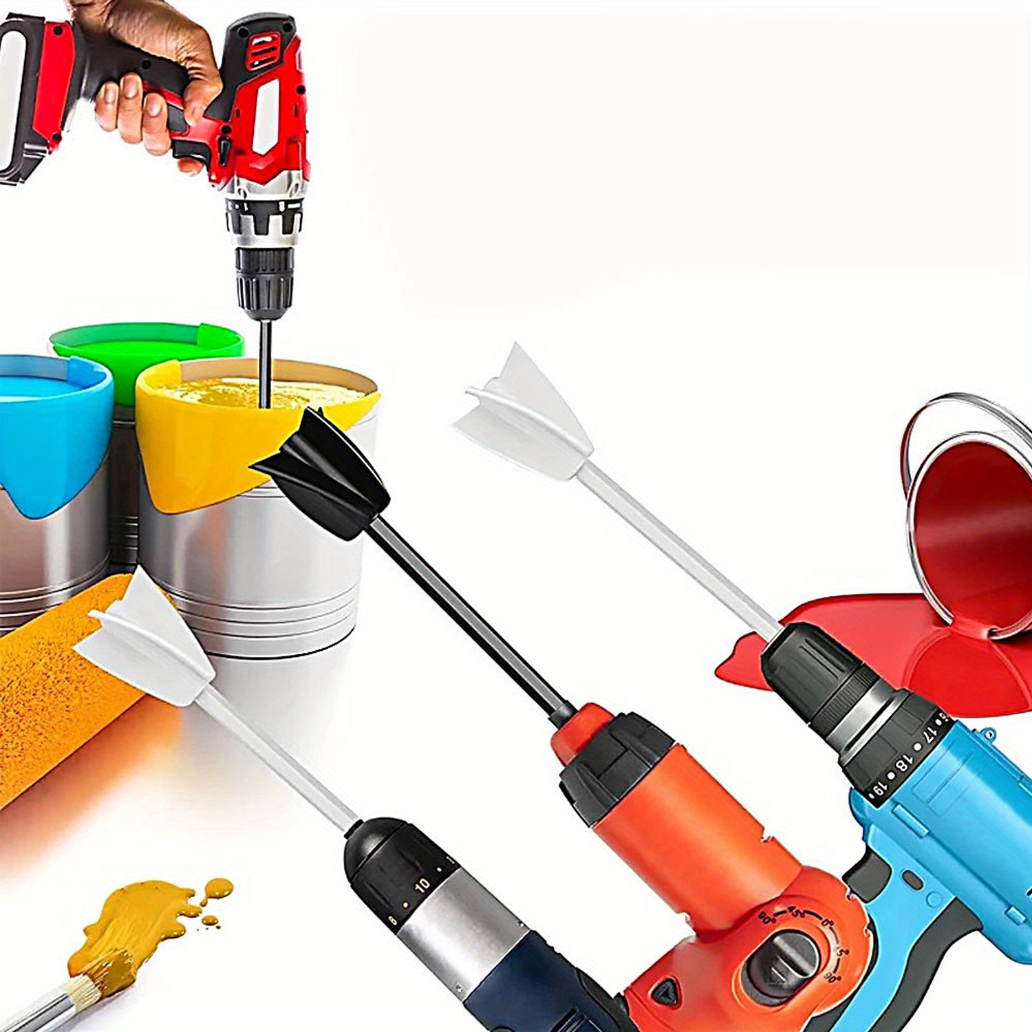 Epoxy Mixer Attachment Drill Helix Paint Mixer Paint Stirrer Temu