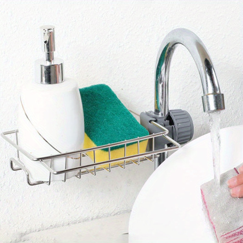 Detachable Kitchen Faucet Rack Sponge Brush Towel Holder Temu Netherlands
