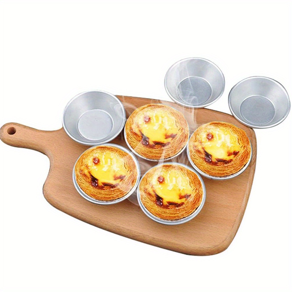 10 20pcs egg tart molds aluminum alloy   non stick mini pie pans pudding molds baking tools kitchen gadgets kitchen accessories home kitchen items details 2