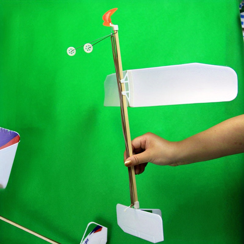 輪ゴムグライダー 学生航空機モデル 航空機手作りレッスン Diy 科学教育競技モデル、航空機フォームアセンブリ 子供用教育玩具 航空機