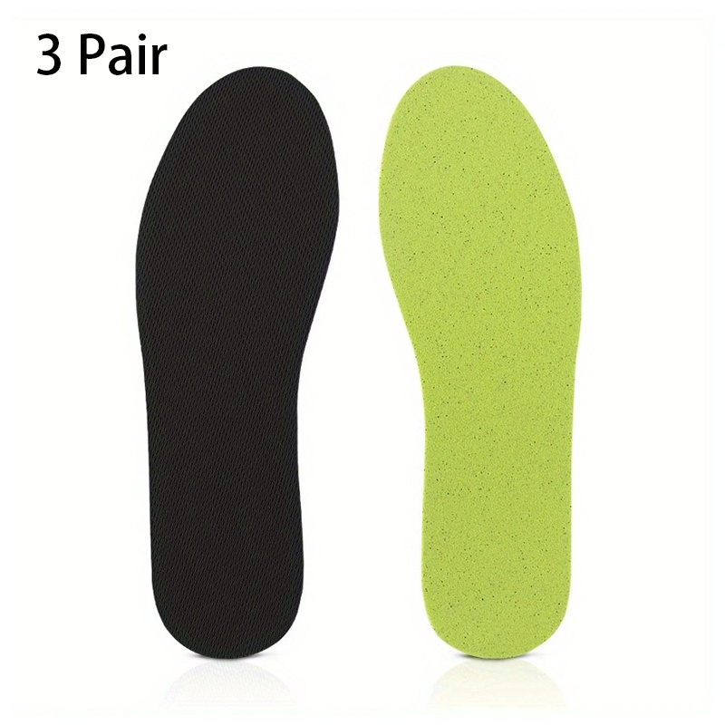 Image of Eva Lightweight Insole Set For Running Shoes - Black, Breathable, Moisture-wicking, , Non-irritating, Soft Sole, Men's And Women's