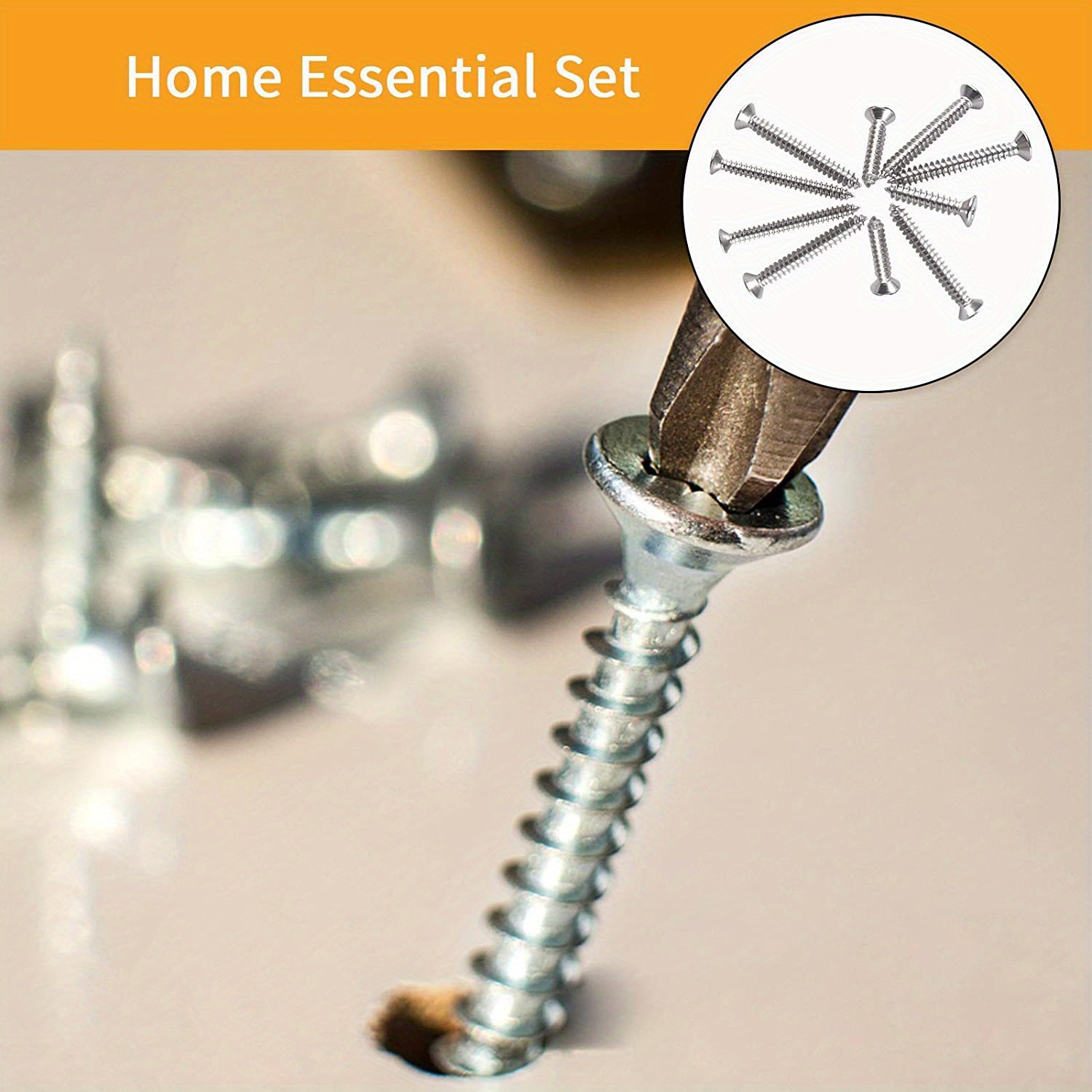 Self Tapping Screws Assortment Fasteners Set, 304 Stainless Steel M