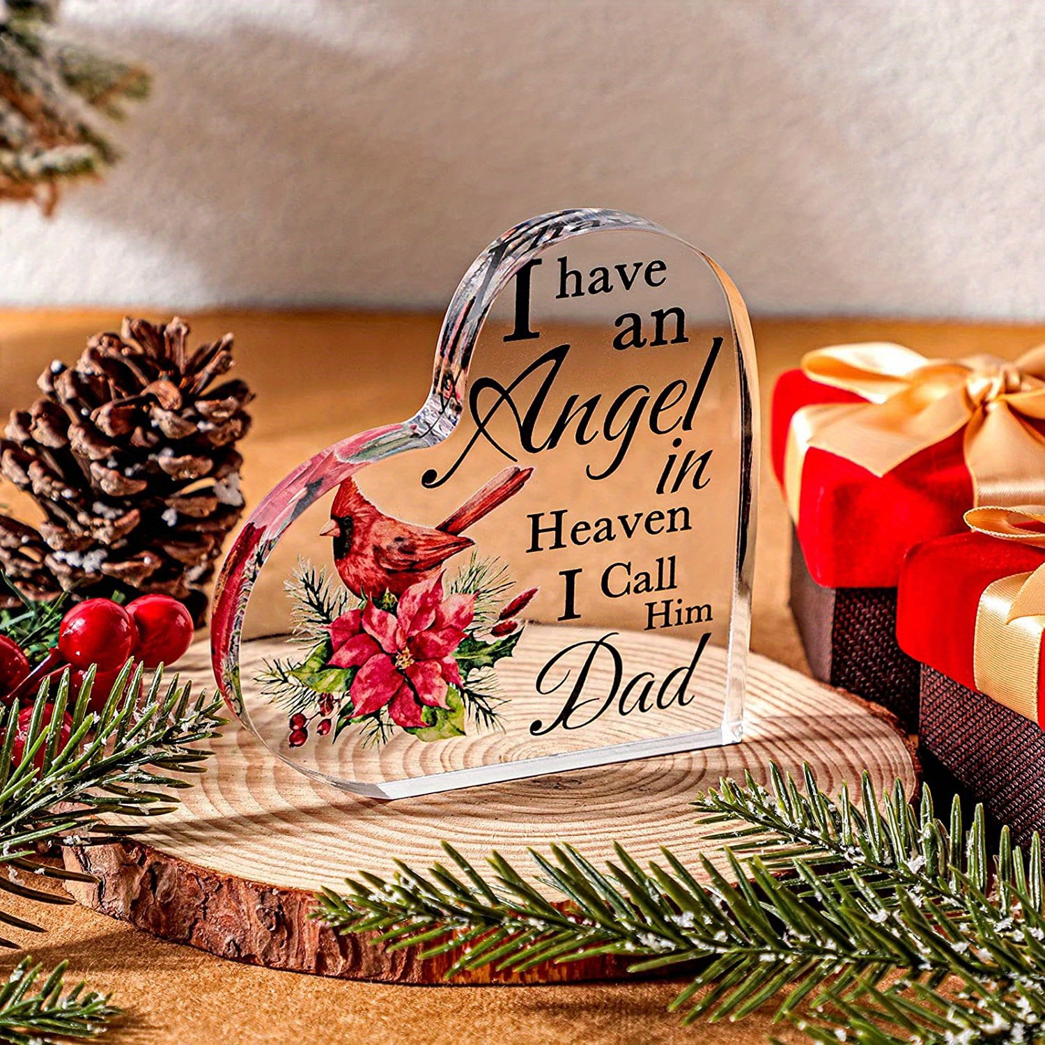 Red Memorial Cardinal Gifts Sympathy Bereaved Gifts Dad/mom Temu