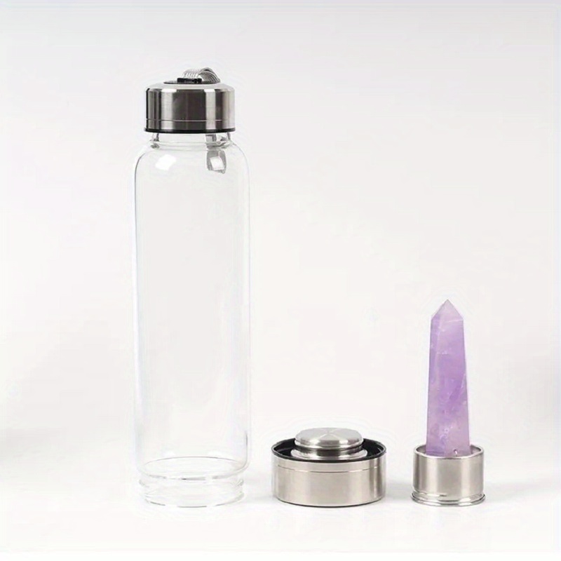 4346 - Crystal Water Bottle - ROSE QUARTZ - Twisted Thistle Brand - Twisted  Thistle Apothecary