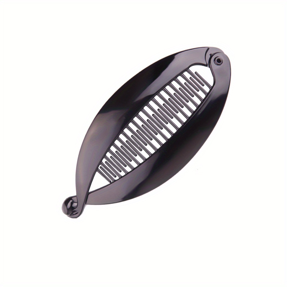 1pc Banana Clips Vintage Hollow Hair Clip Large Basic Spray Painted Hairpin Ponytail Banana Hair Clip Bright Comb