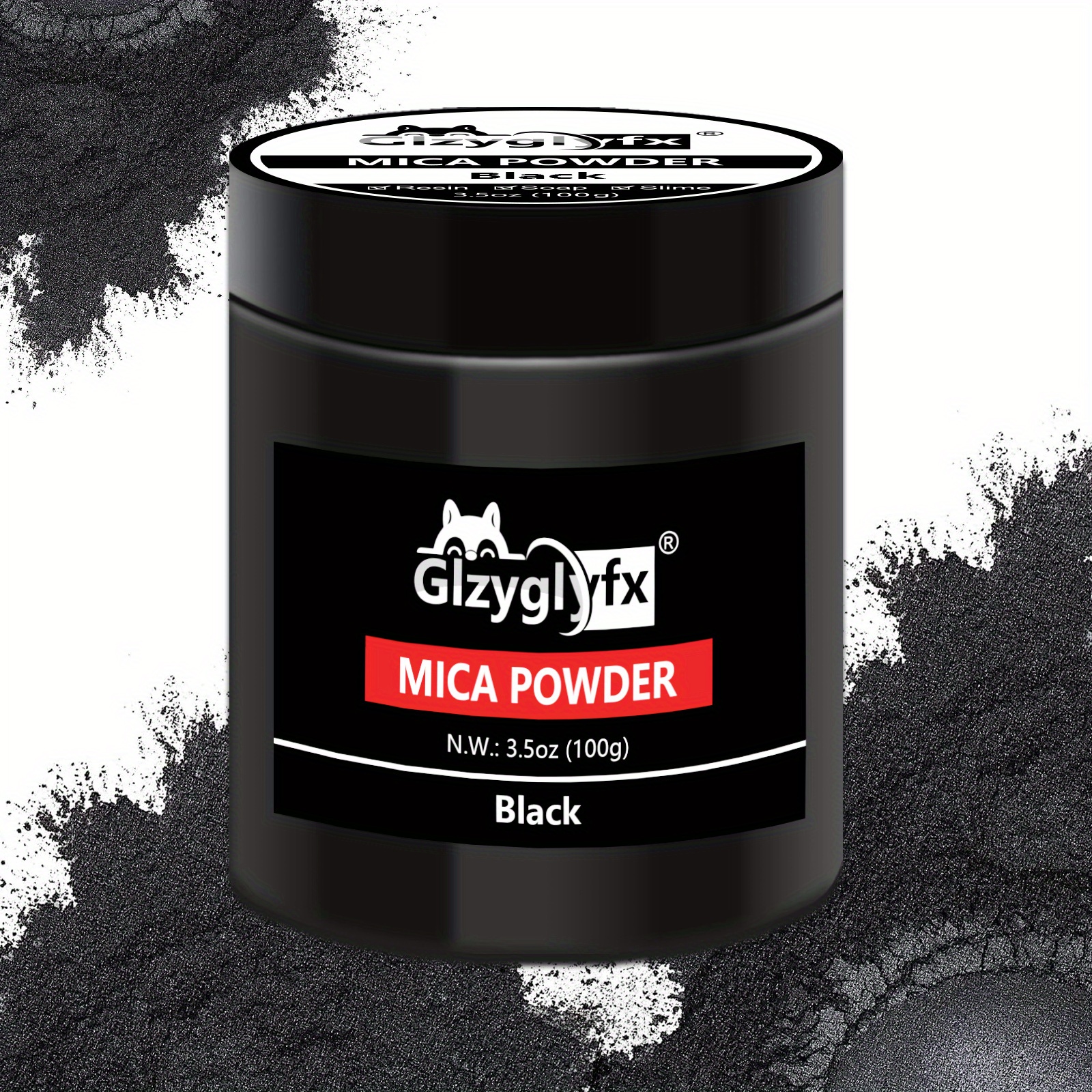 Black Mica Powder 100 Gram Jar Epoxy Resin Pigment Powder Temu