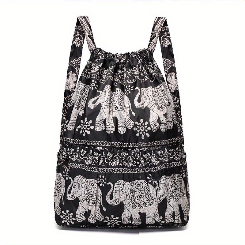 Elephant cheap print backpack