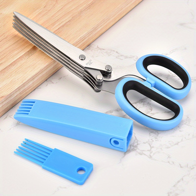 5 blade Herb Scissors  Multifunction Kitchen Stainless Steel Scissors -  Product Test 