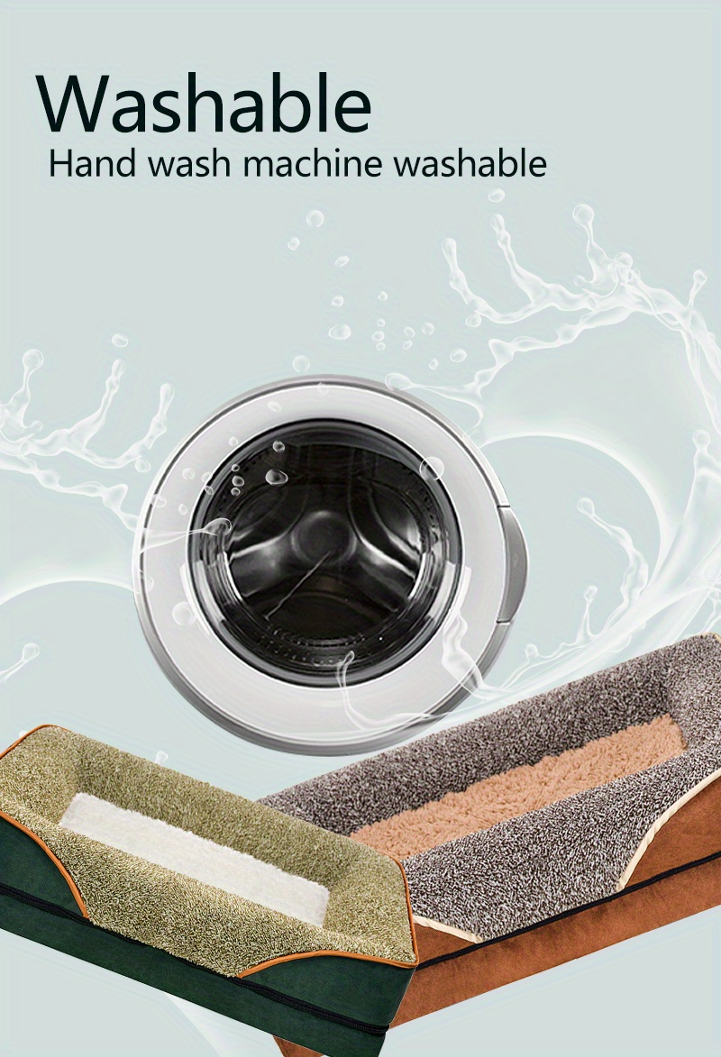 Huiba Camas Para Mascotas, Cojín Para Perros Lavable Con Fondo