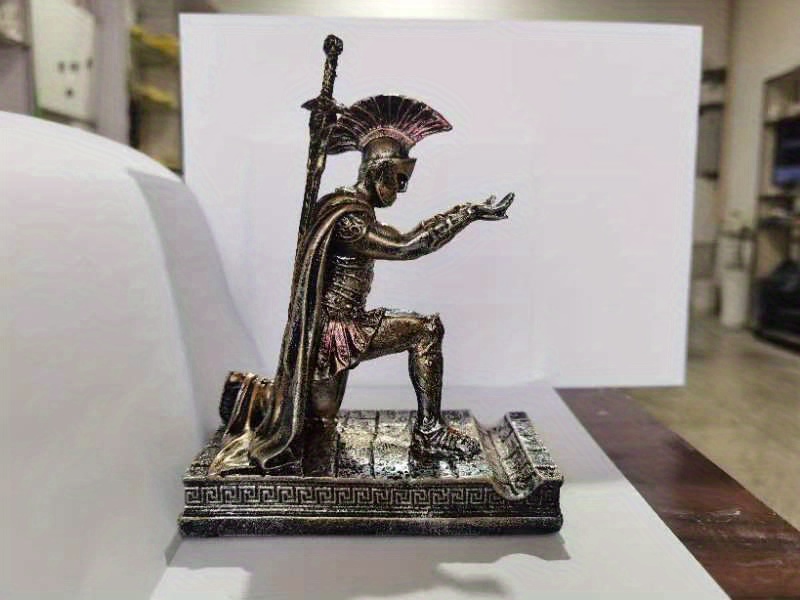 Veronese Design 7 1/8" Tall Resin Cast Marble Finish Roman Centurion