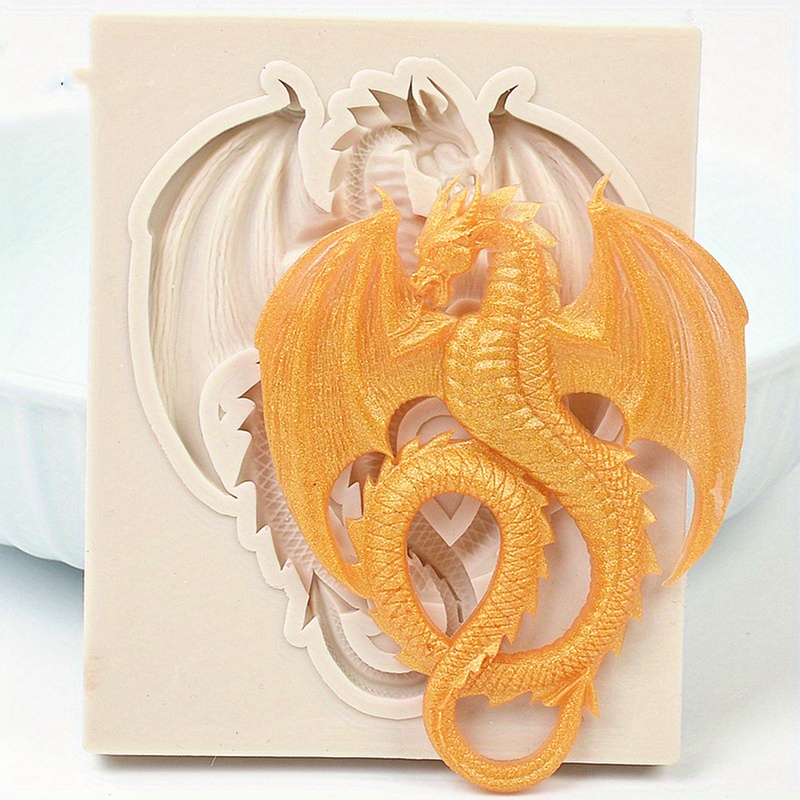 3d Dragon Chocolate Mold Silicone Candy Mold For Diy Cake - Temu