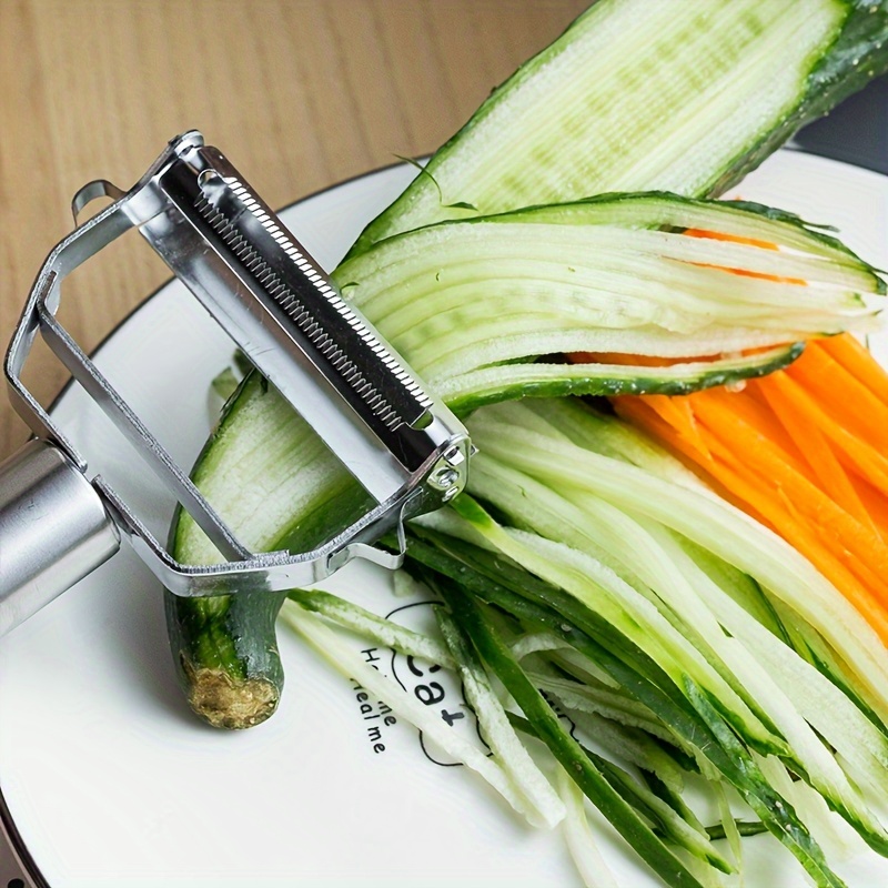 1pc Multifunctional Stainless Steel Peeler, Double-headed Grater &  Vegetable Peeler 2-in-1 Kitchen Tool