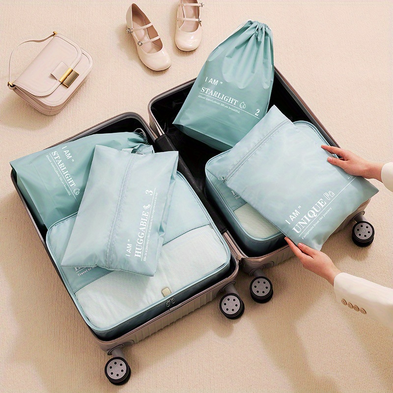 6pcs/Set Travel Storage Bag for Clothes Luggage Packing Cube